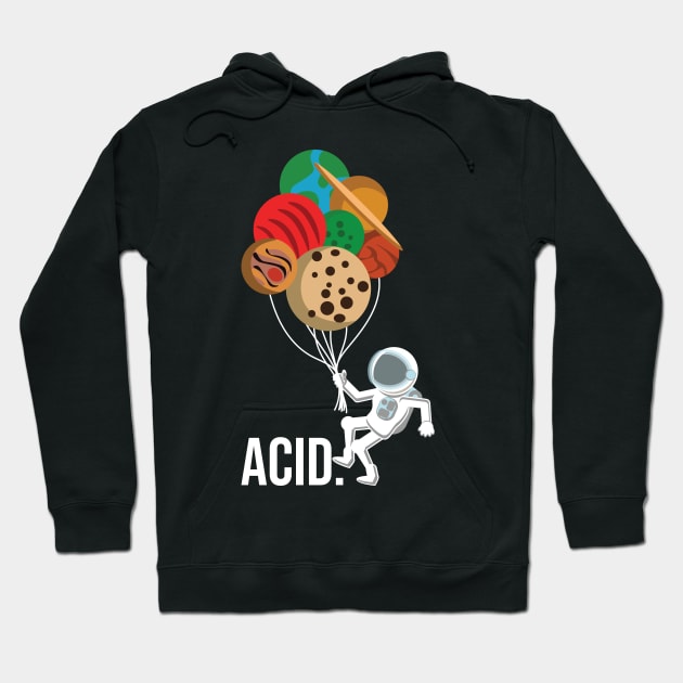 Rave Emma Acid Goa Techno Party Hoodie by QQdesigns